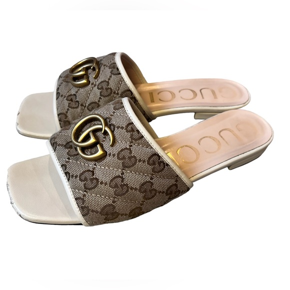 Gucci Shoes - Gucci Charolette Sandal Slide double G Size 38.5